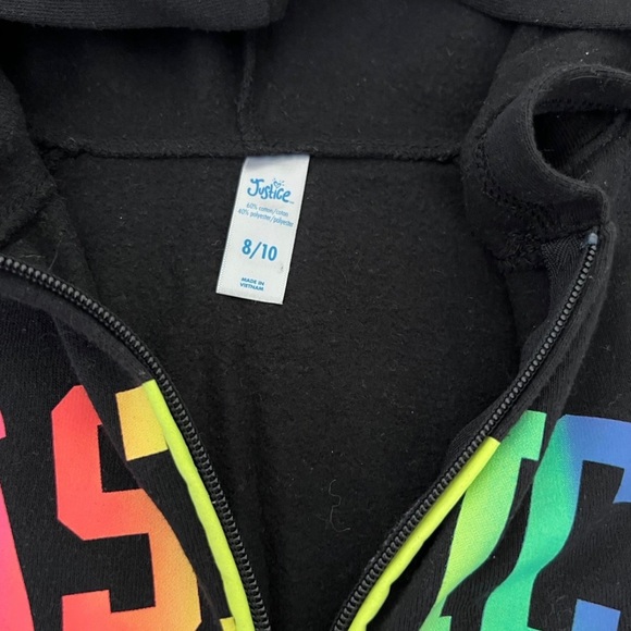 Girls Justice Hoodie & Leggings Size 8 10 - Picture 3 of 7